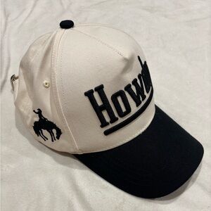 Howdy Black and White Cap